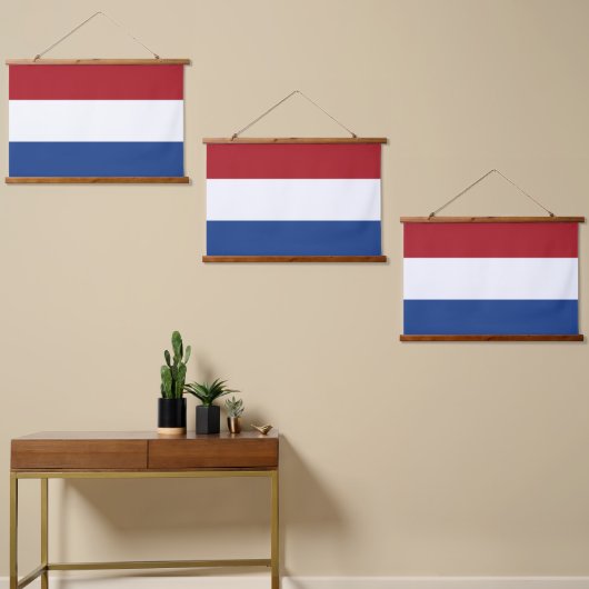 Nederlandse vlag hangend wandkleed (Asymmetrisch)