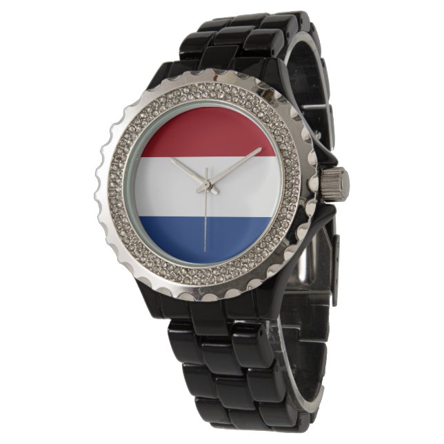 Nederlandse vlag horloge (Gekanteld)