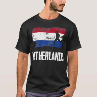 Nederlandse vlag Jersey Nederlands voetbalteam T-shirt