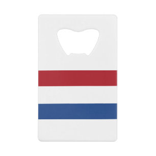 Nederlandse vlag kredietkaart flessenopener