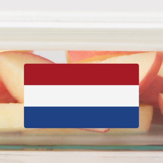 Nederlandse vlag labels (Aangebracht)