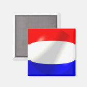 Nederlandse vlag magneet (Voorkant / Achterkant)
