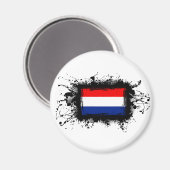 Nederlandse vlag magneet (Voorkant / Achterkant)