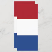 Nederlandse vlag menu (Voorkant / Achterkant)