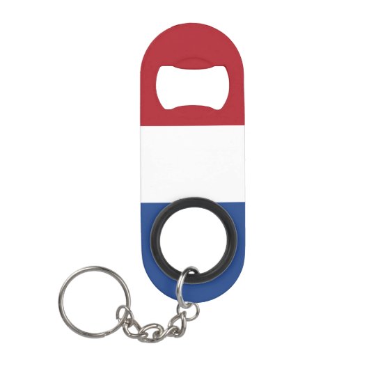 Nederlandse vlag mini flessenopener (Voorkant)