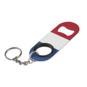 Nederlandse vlag mini flessenopener (Voorkant Gekanteld)