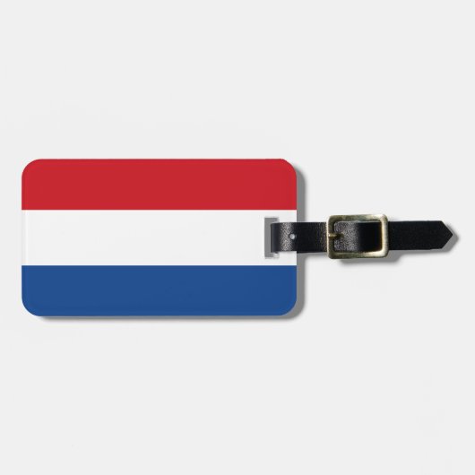 Nederlandse vlag, Nederland Bagagelabel (Voorkant horizontaal)