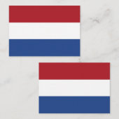 Nederlandse vlag notitiekaartje (Voorkant / Achterkant)