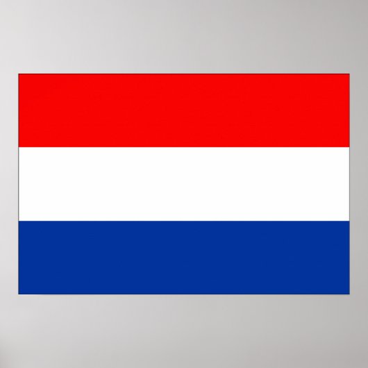 Nederlandse vlag poster (Voorkant)