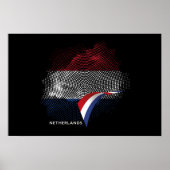 Nederlandse vlag poster (Voorkant)