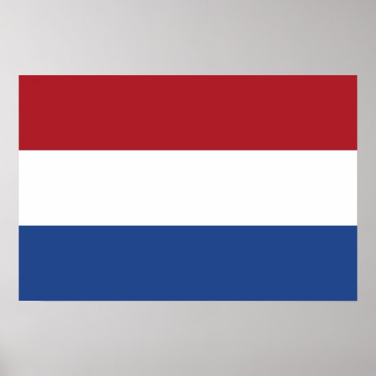 Nederlandse vlag poster (Voorkant)