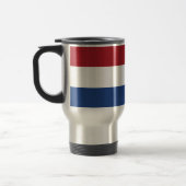 Nederlandse vlag: Rode witte blauwe strepen Reisbeker (Links)