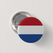 Nederlandse vlag ronde button 3,2 cm (Voorkant /achterkant)