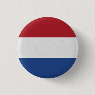Nederlandse vlag ronde button 3,2 cm