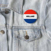 Nederlandse vlag ronde button 5,7 cm (In situ)