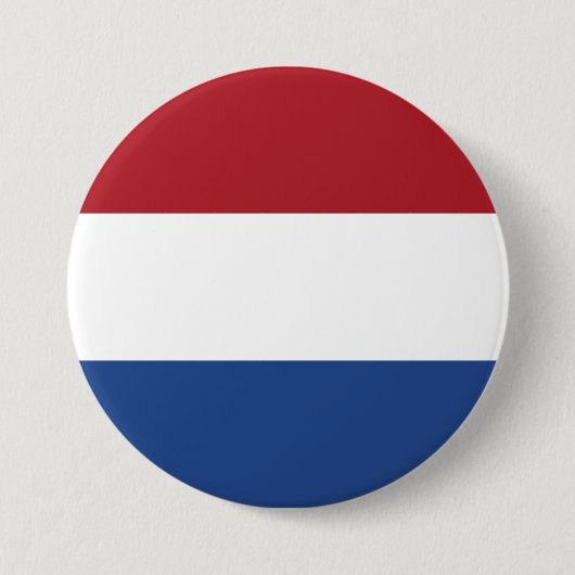Nederlandse vlag ronde button 7,6 cm (Voorkant)