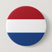 Nederlandse vlag ronde button 7,6 cm (Voorkant)