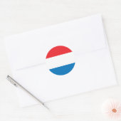 Nederlandse vlag ronde sticker (Envelop)