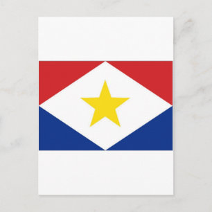 Nederlandse vlag Saba Briefkaart