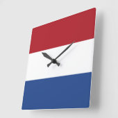 Nederlandse vlag vierkante klok (Hoek)