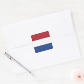Nederlandse vlag vierkante sticker (Envelop)