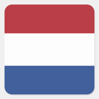 Nederlandse vlag vierkante sticker