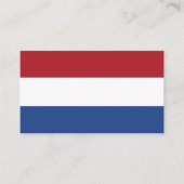 Nederlandse vlag visitekaartje (Voorkant)