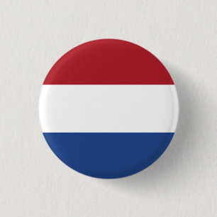 Nederlandse vlag, vlag Nederland Ronde Button 3,2 Cm