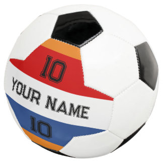 Nederlandse vlag voetbal met aangepast rugnummer
