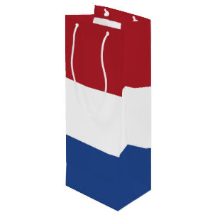Nederlandse vlag wijn cadeautas