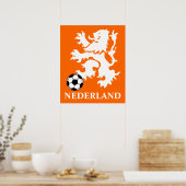 Nederlandse Voetbal Poster (Keuken)