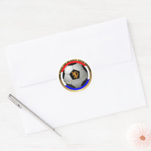 Nederlandse Voetbalbal Sporten Ronde Sticker