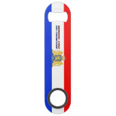 Nederlandse wapenschild speed flessenopener (Voorkant)