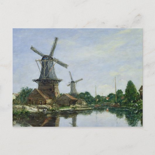 Nederlandse Windmills, 1884 Briefkaart (Voorkant)
