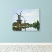 Nederlandse Windmills, 1884 Canvas Afdruk (Insitu (Houten vloer))