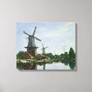Nederlandse Windmills, 1884 Canvas Afdruk