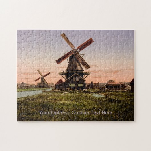  Nederlandse Windmills aangepast puzzel Legpuzzel (Horizontaal)