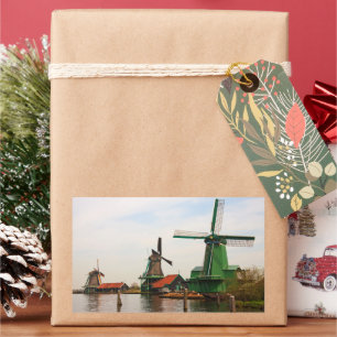 Nederlandse Windmills, Zaanse Schans. Rechthoekige Sticker