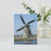 Nederlandse windmolen briefkaart (Staand voorkant)
