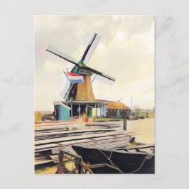 Nederlandse windmolen briefkaart
