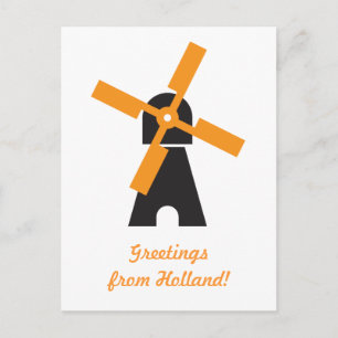 Nederlandse windmolen briefkaart
