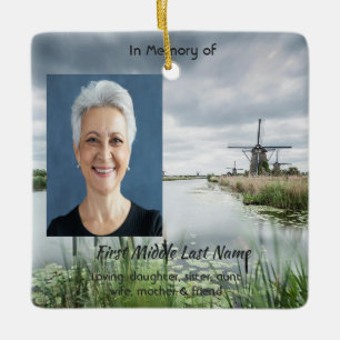Nederlandse windmolen Holland  Aandenken  Keramisch Ornament