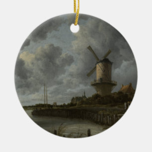 Nederlandse windmolen Wijk bij Duustede, Ruisdael Keramisch Ornament