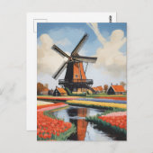 nederlandse windmolens briefkaart (Voorkant / Achterkant)