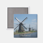 Nederlandse windmolens magneet (Voorkant / Achterkant)