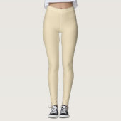 Nederlandse witte vaste kleur leggings (Voorkant)