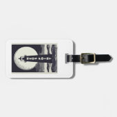 Ned's Point Vuurtoren Massachusetts Maan Bagagelabel (Voorkant horizontaal)