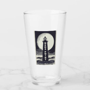 Ned's Point Vuurtoren Massachusetts Maan Glas