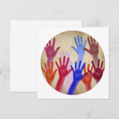 Nee 02, Beweging en eenheid Bedankkaart (Voorkant / Achterkant)