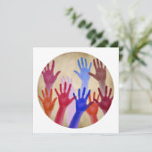 Nee 02, Beweging en eenheid Bedankkaart (Staand voorkant)